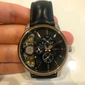 Mens Fossil Mechanical Twist Black 